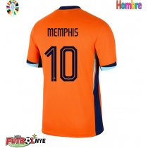 Camiseta Países Bajos Memphis Depay #10 Primera Equipación Eurocopa 2024 manga corta